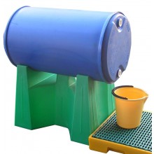 Ch&acirc;ssis finition PE pour 1 f&ucirc;t de 220 l horizontal