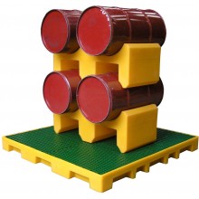 Ch&acirc;ssis finition PE pour 2 f&ucirc;ts de 60 l horizontaux