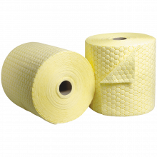 2 Rouleaux d'absorbant pour produits chimiques 40 cm x 40 m