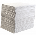  100 feuilles d'absorbant pour hydrocarbures 41 cm x 46 cm sans voile de renfort