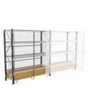 Rayonnage acier grillag&eacute; prof. 600 mm 3 niveaux