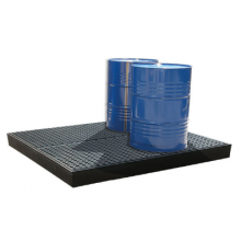 Plateforme en r&eacute;tention PE recycl&eacute; ht 150 mm - vol. 240 l