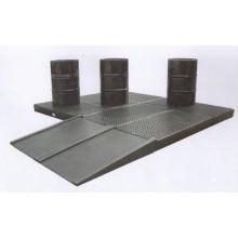 Plateforme en r&eacute;tention PE recycl&eacute; ht 150 mm - vol. 120 l