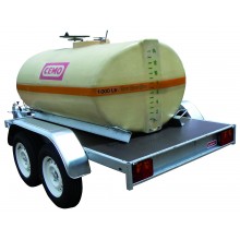 Cuve d'arrosage ovale en PFV &eacute;quip&eacute;e sur plateau volume de 600 l ou 1000 l