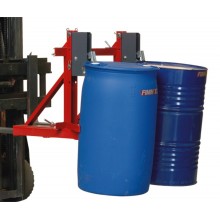 Pince automatique universelle pour 2 fûts 500-1000 kg Pince automatique universelle pour 2 fûts 500-1000 kg