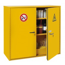 Armoire pour inflammable NF X 08-003 double paroi modèle bas 2 portes